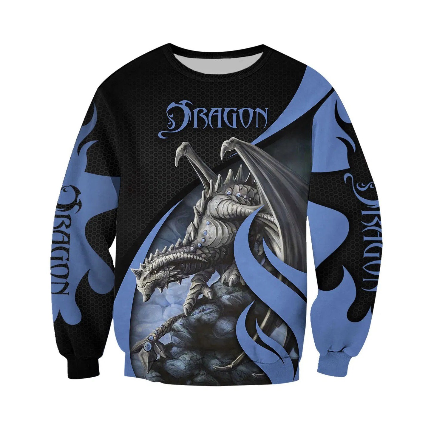 3D Tattoo and Dungeon Dragon Hoodie T Shirt For Men and Women NM050961-Apparel-NM-Sweatshirts-S-Vibe Cosy™