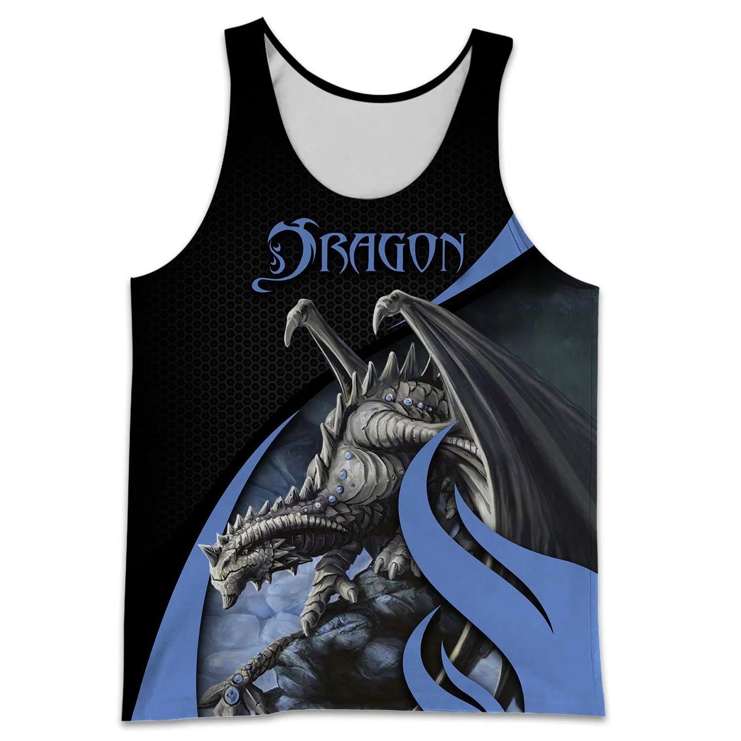 3D Tattoo and Dungeon Dragon Hoodie T Shirt For Men and Women NM050961-Apparel-NM-Tank Top-S-Vibe Cosy™