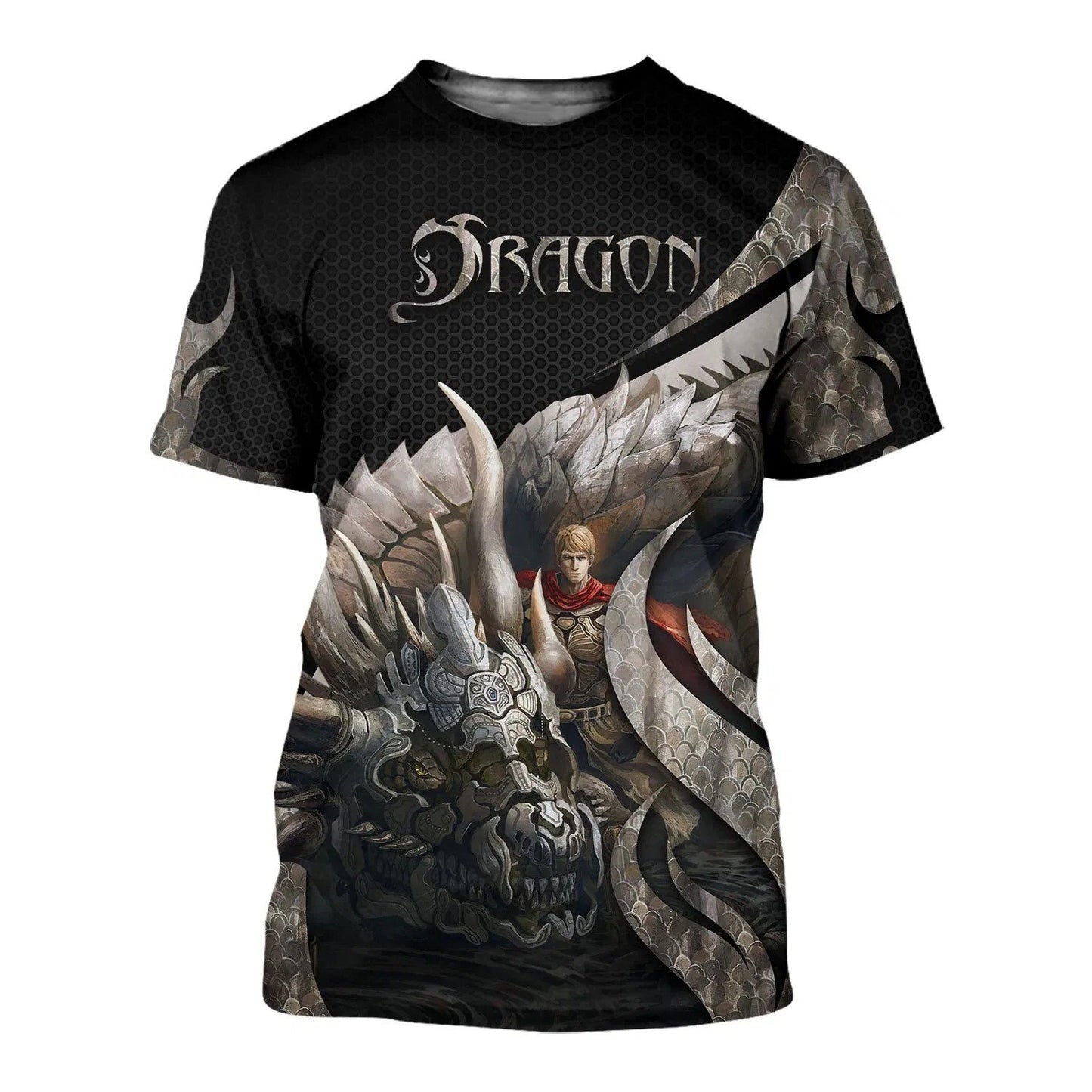 3D Tattoo and Dungeon Dragon Hoodie T Shirt For Men and Women NM050962-Apparel-NM-T-Shirt-S-Vibe Cosy™
