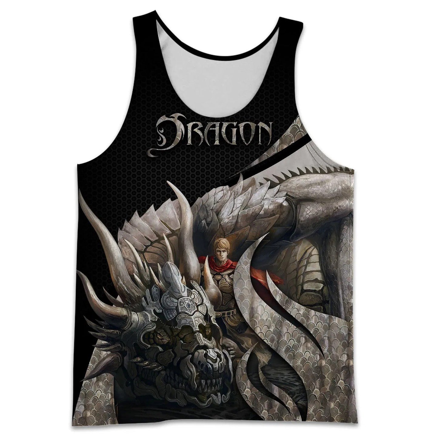 3D Tattoo and Dungeon Dragon Hoodie T Shirt For Men and Women NM050962-Apparel-NM-Tank Top-S-Vibe Cosy™