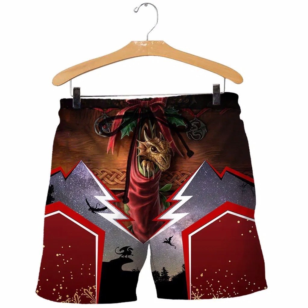 3D Tattoo and Dungeon Dragon Hoodie NM050967-Apparel-NM-Shorts-S-Vibe Cosy™