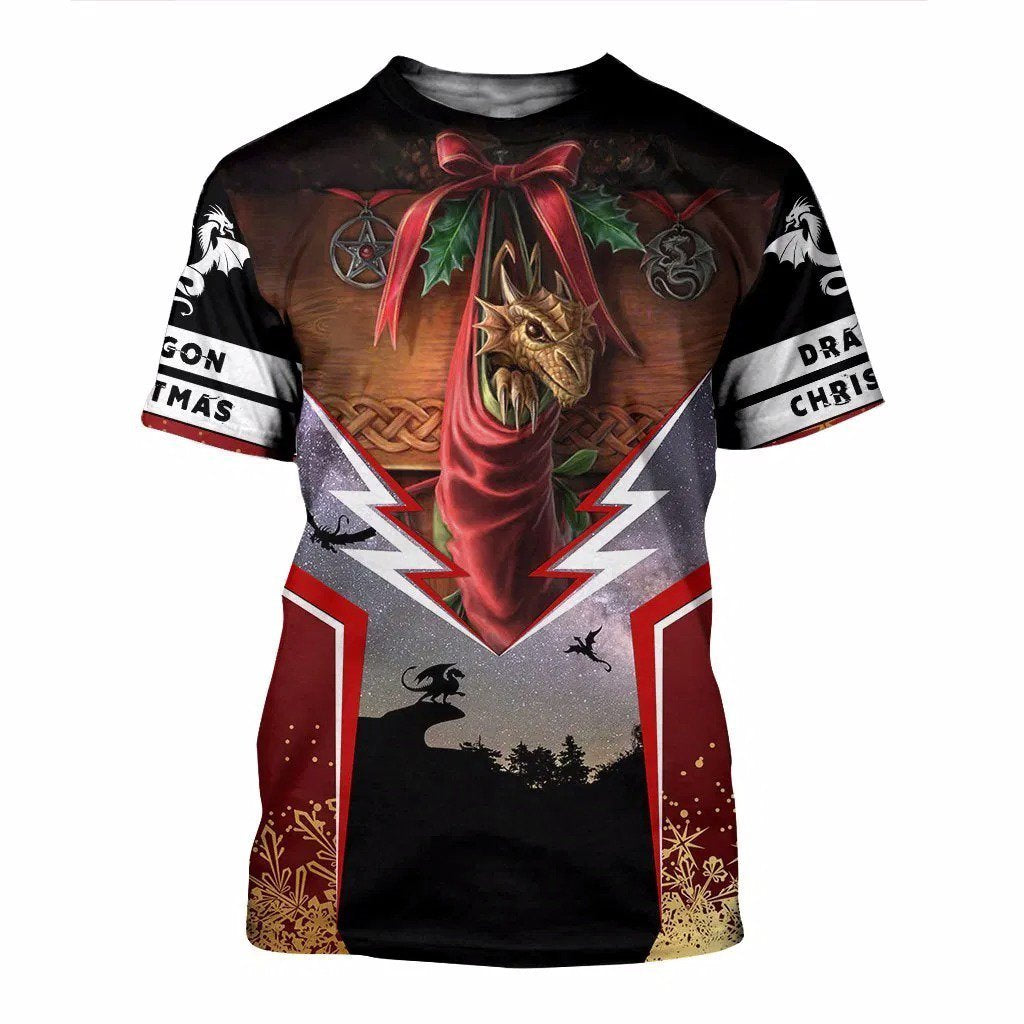 3D Tattoo and Dungeon Dragon Hoodie NM050967-Apparel-NM-T-shirt-S-Vibe Cosy™