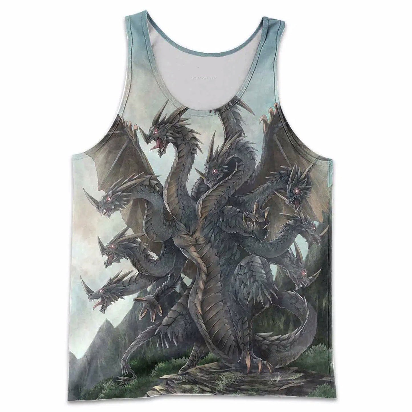 3D Tattoo and Dungeon Dragon Hoodie NM050968-Apparel-NM-Men's tank top-S-Vibe Cosy™