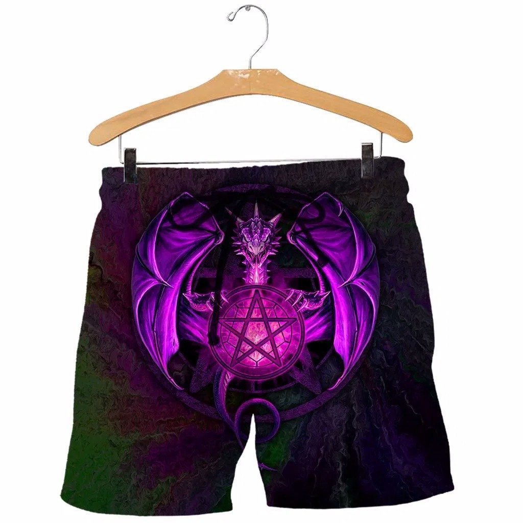 3D Tattoo and Dungeon Dragon Hoodie NM050969-Apparel-NM-Shorts-S-Vibe Cosy™