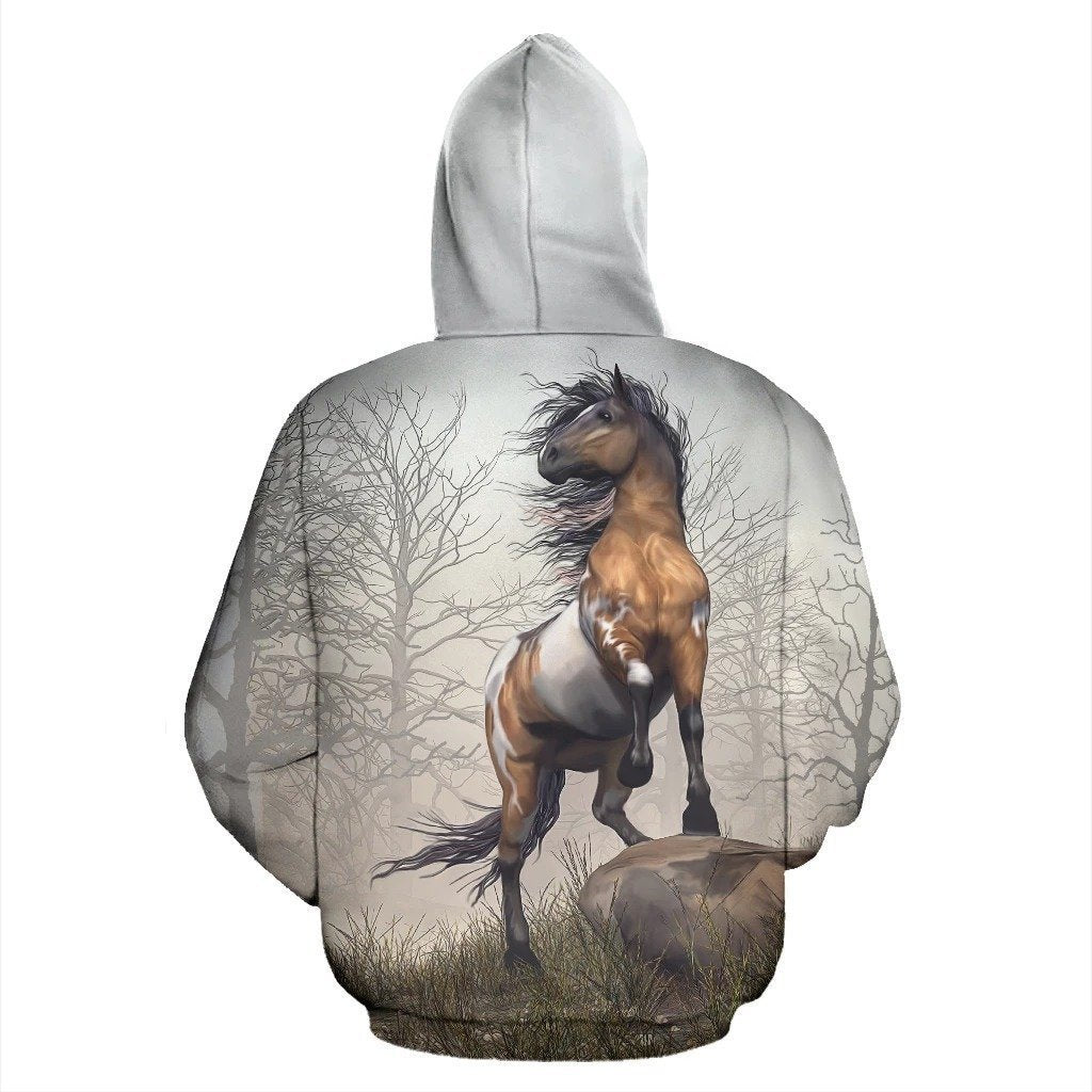 3D All Over Print Horse Hoodie NM120813-Apparel-NM-Hoodie-S-Vibe Cosy™