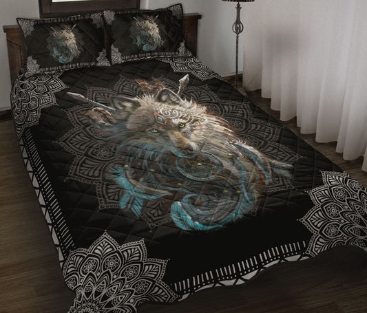 Wolf Art Quilt Bedding Set NM20042101-Quilt-NM-Queen-Vibe Cosy™