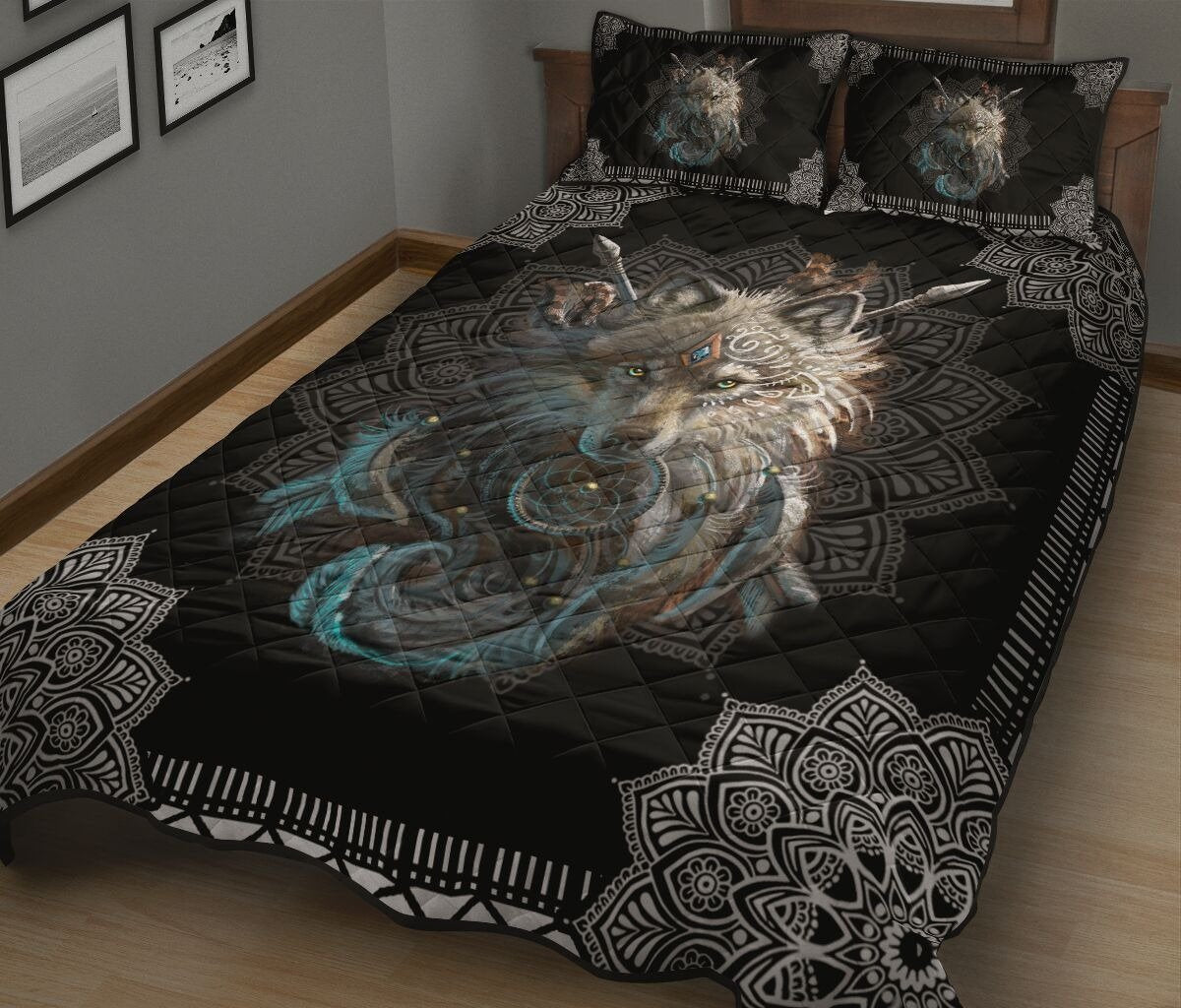Wolf Art Quilt Bedding Set NM20042101-Quilt-NM-Queen-Vibe Cosy™