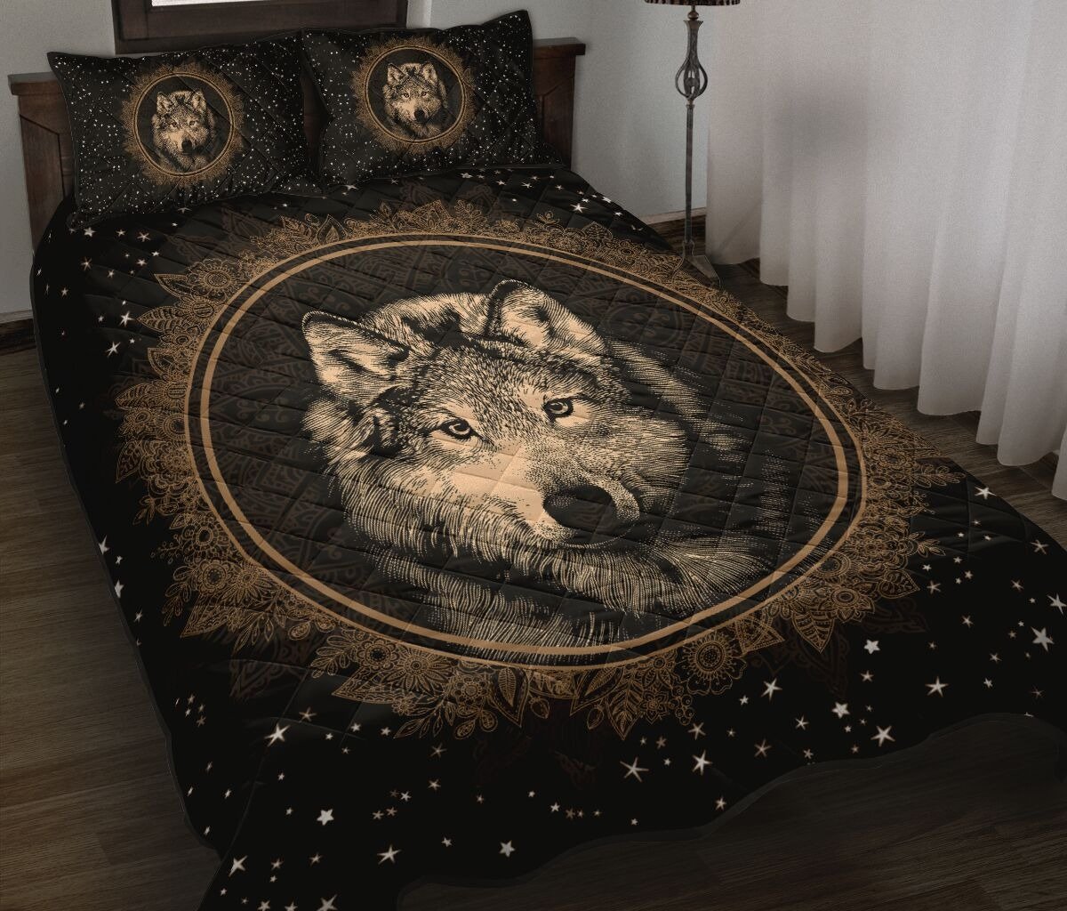 Wolf Art Quilt Bedding Set NM20042102-Quilt-NM-Queen-Vibe Cosy™