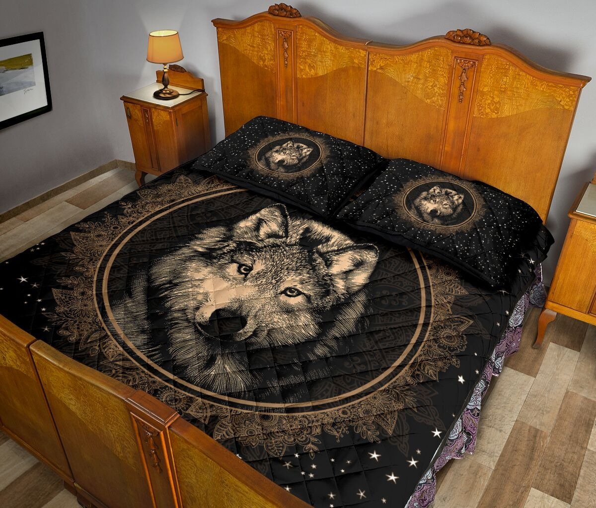 Wolf Art Quilt Bedding Set NM20042102-Quilt-NM-Queen-Vibe Cosy™