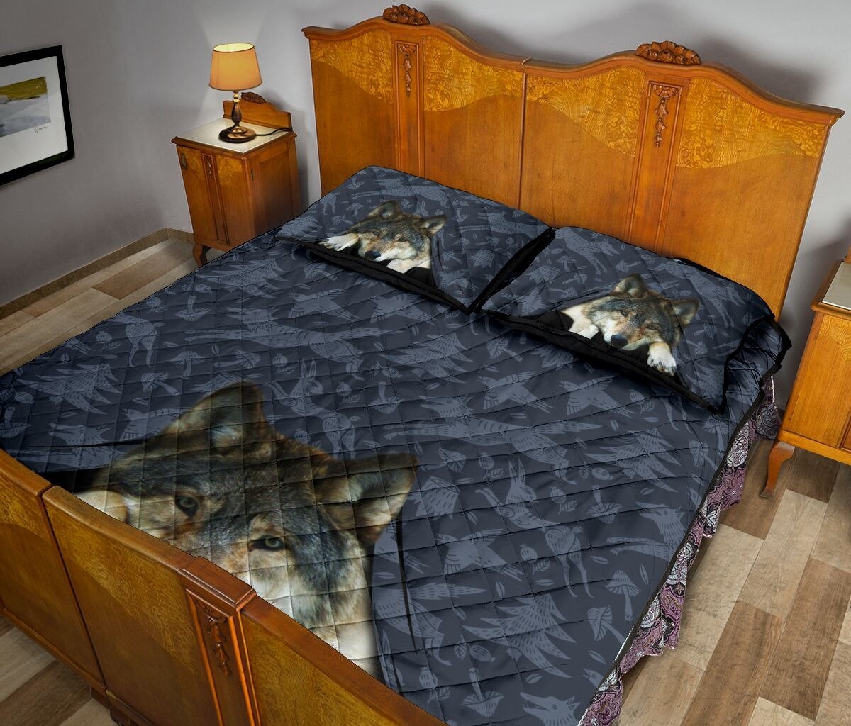 Wolf Art Quilt Bedding Set NM20042103-Quilt-NM-Queen-Vibe Cosy™