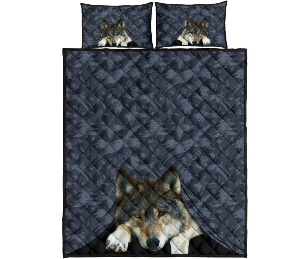 Wolf Art Quilt Bedding Set NM20042103-Quilt-NM-Queen-Vibe Cosy™