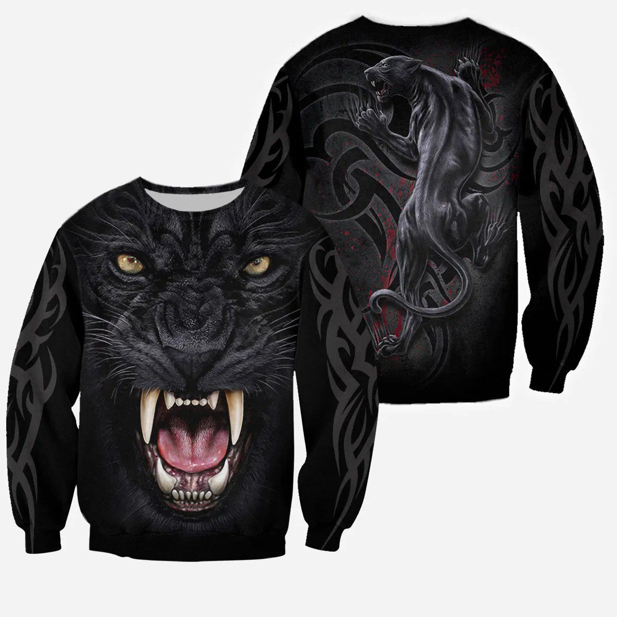 3D Armor Tattoo Black Panther T Shirt For Men and Women NM210902 - Amaze Style™-Apparel