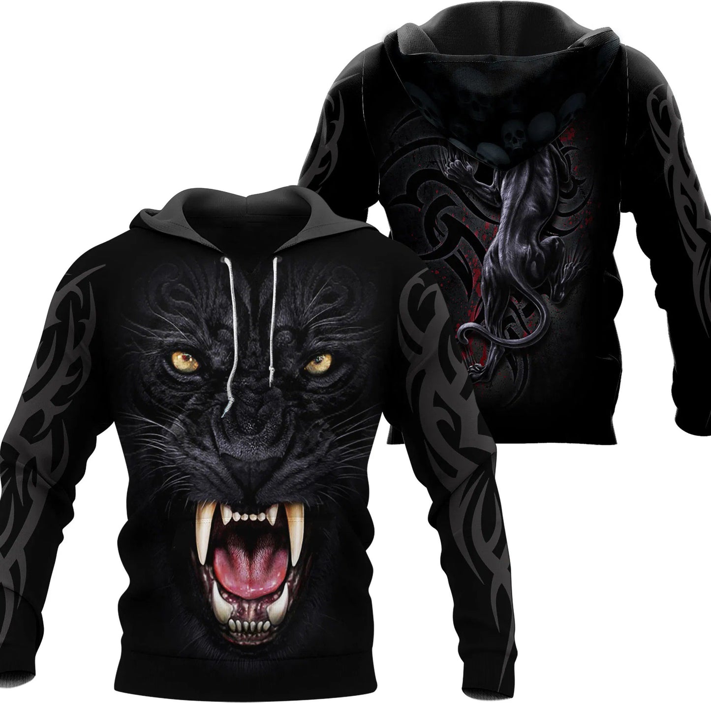 3D Armor Tattoo Black Panther T Shirt For Men and Women NM210902 - Amaze Style™-Apparel