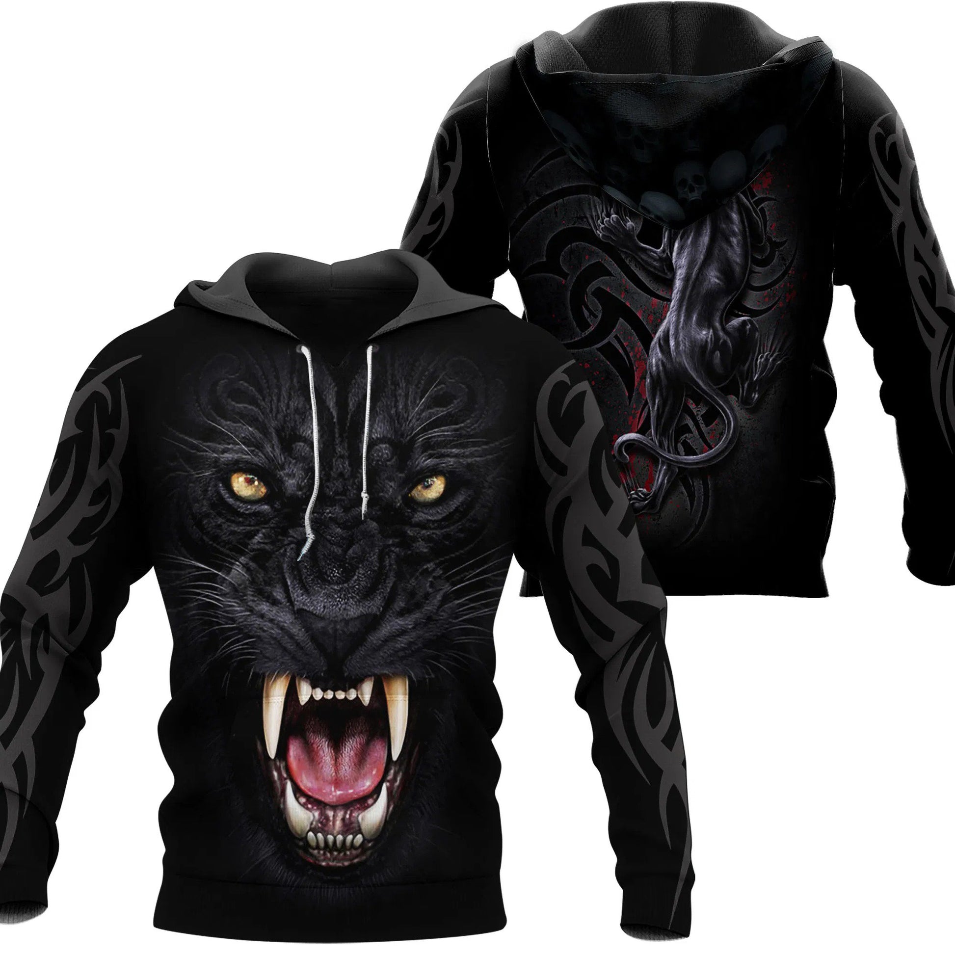 3D Armor Tattoo Black Panther T Shirt For Men and Women NM210902 - Amaze Style™-Apparel