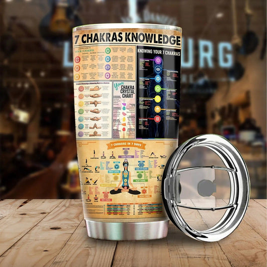 7 Chakras Knowledge Stainless Steel Tumbler 20 Oz Pi210303-Tumbler-NM-Vibe Cosy™