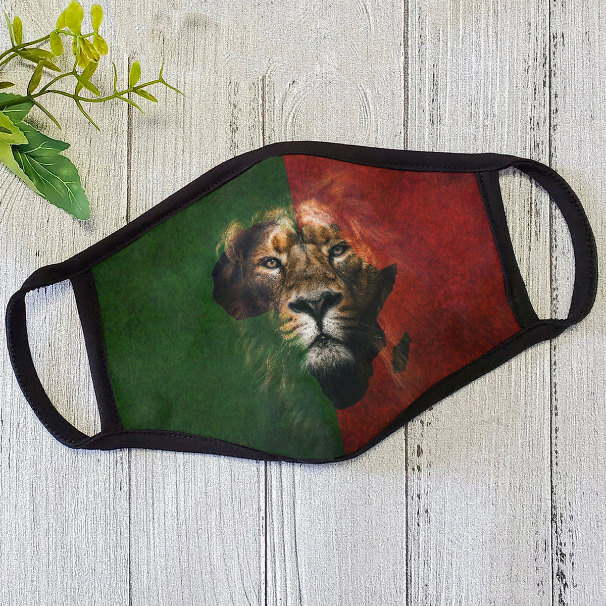 African Lion Power Face Mask HC