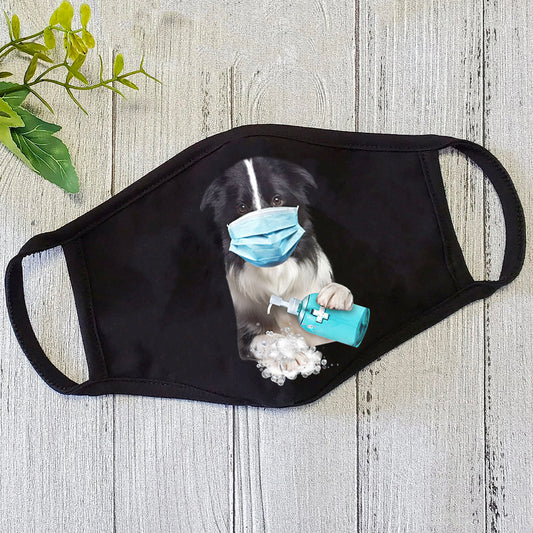 Dog Mask Border Collie-Face Mask-Wash Mask - Face Mask CB
