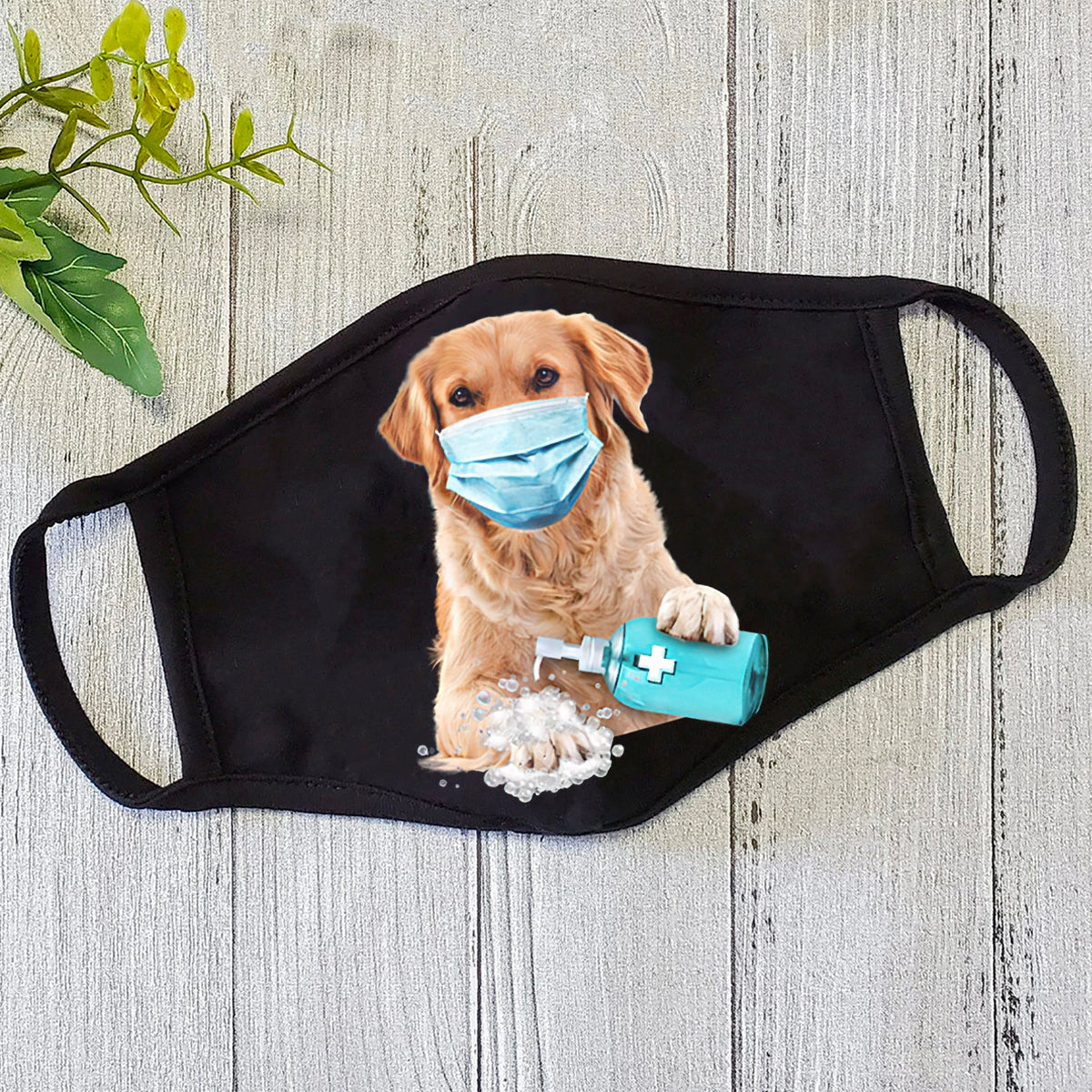 Dog Mask Golden Retriever-Face Mask-Wash Mask - Face Mask CB
