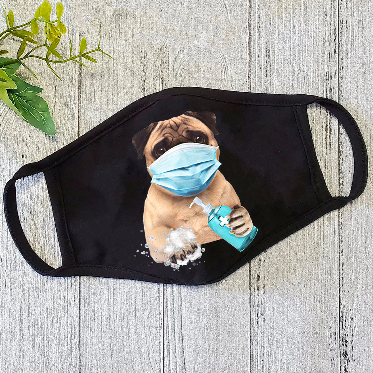 Dog Mask Pug-Face Mask-Wash Mask - Face Mask CB