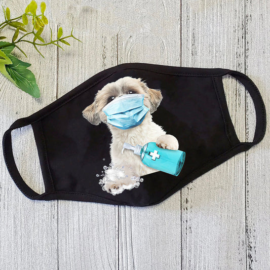 Dog Mask Maltese-Face Mask-Wash Mask - Face Mask CB