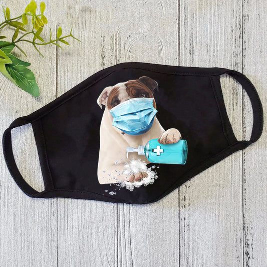 Dog Mask English Bulldog-Face Mask-Wash Mask - Face Mask CB
