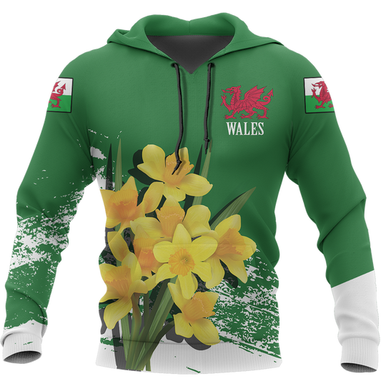 Wales Daffodil Hoodie Special Version NVD1066 - Amaze Style™-Apparel