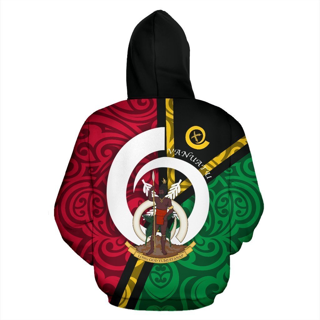 Vanuatu Flag Design All Over Hoodie NVD1198 - Amaze Style™-Apparel