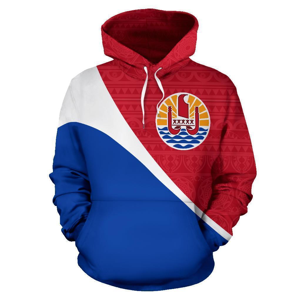 Tahiti French Polynesia All Over Hoodie - Split Style NVD1201 - Amaze Style™-Apparel