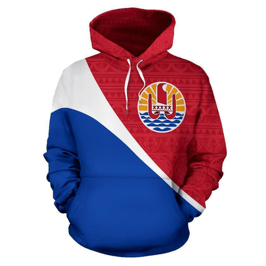 Tahiti French Polynesia All Over Hoodie - Split Style NVD1201 - Amaze Style™-Apparel