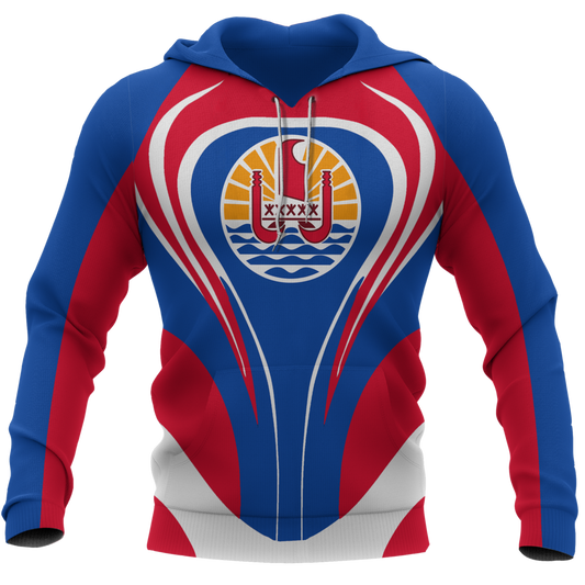Tahiti Flag Hoodie Cannon Style NVD1208 - Amaze Style™-Apparel