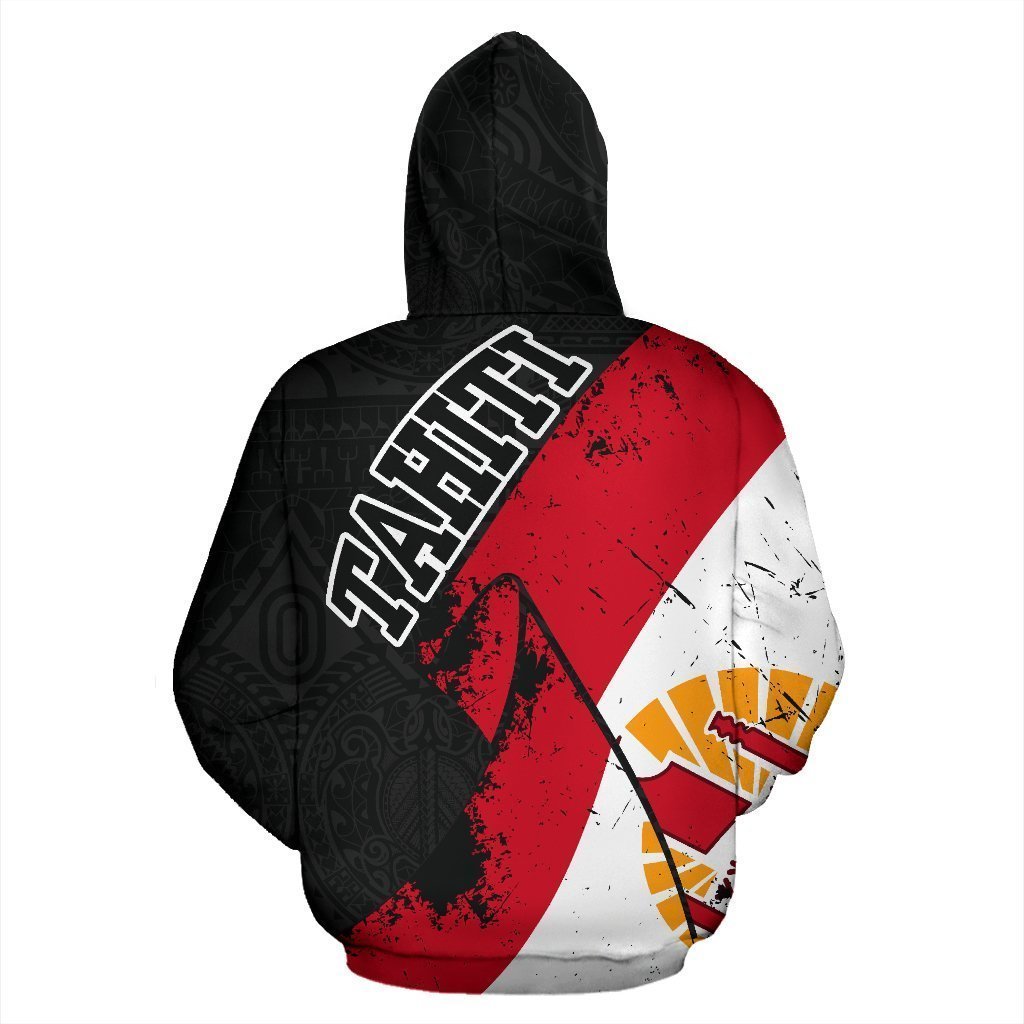 Tahiti Special Grunge Flag Pullover Hoodie NVD1215 - Amaze Style™-Apparel