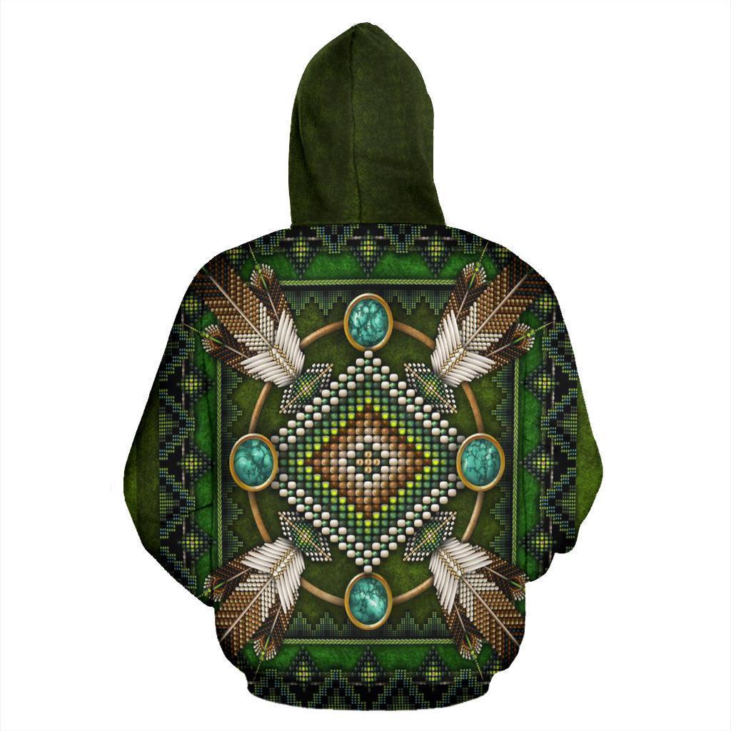 Barred Owl Mandala Native American All Over Hoodie NVD1306 - Amaze Style™-Apparel