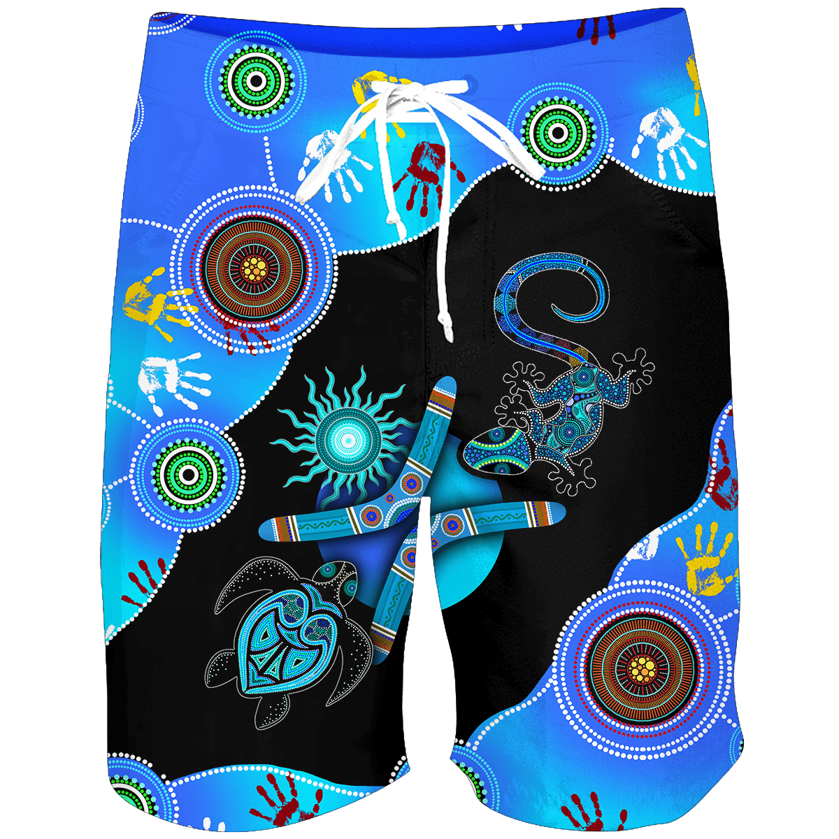 Aboriginal Naidoc Week 2021 Blue Combo T-Shirt Short