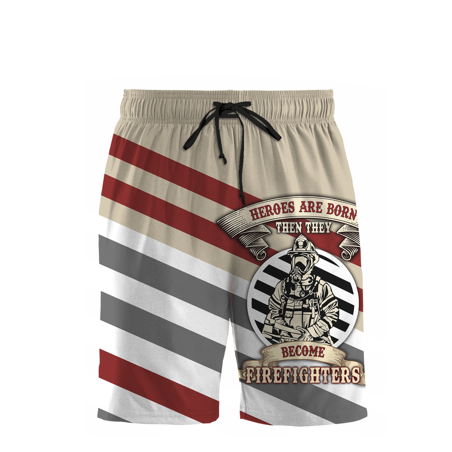 Customize Name Firefigher Combo T-Shirt And Board Short