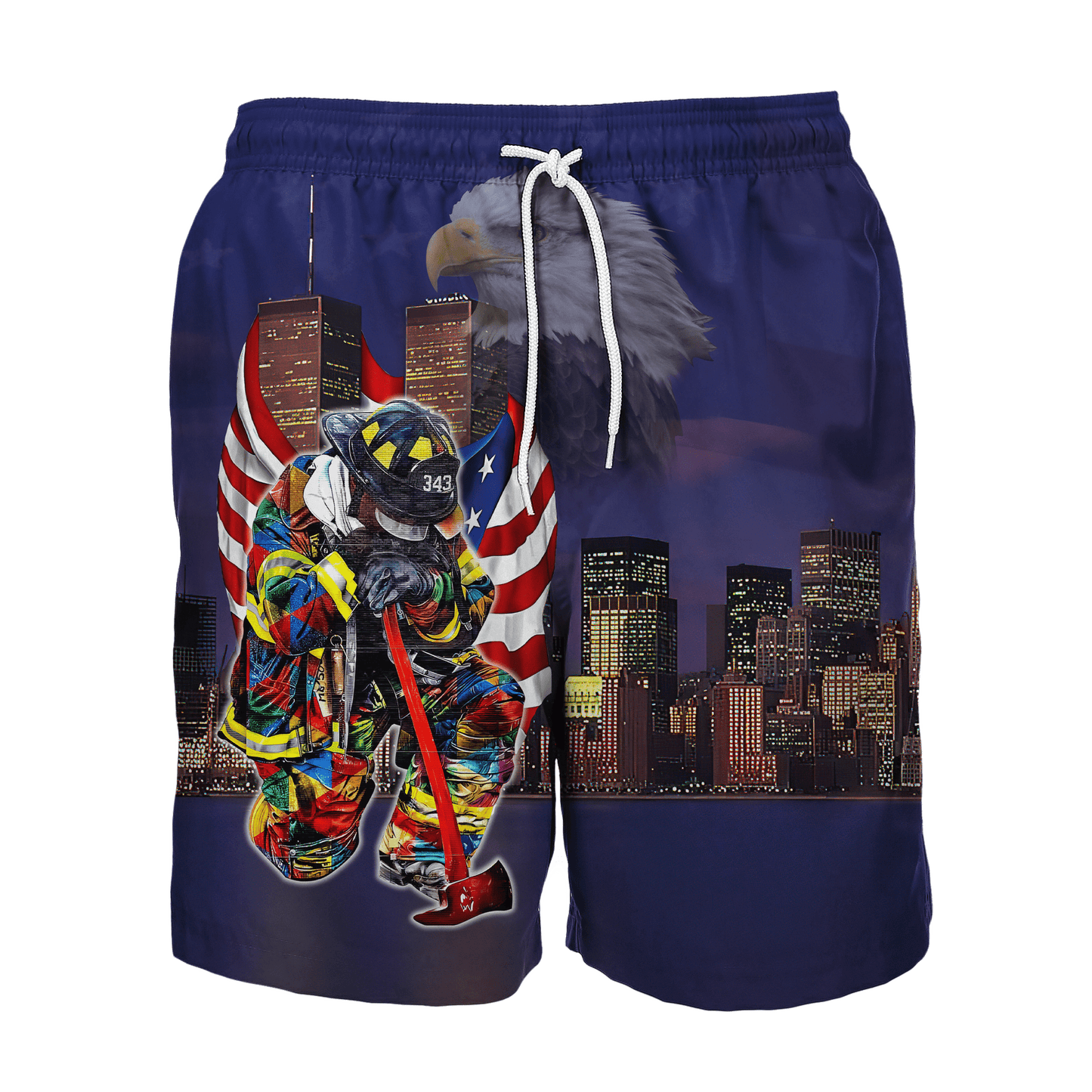 Firefigher Combo T-Shirt And Board Short