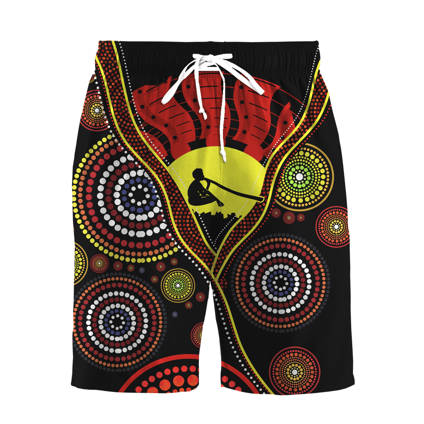 Australian Aboriginal Flag Didgeridoo 3D printed shirts