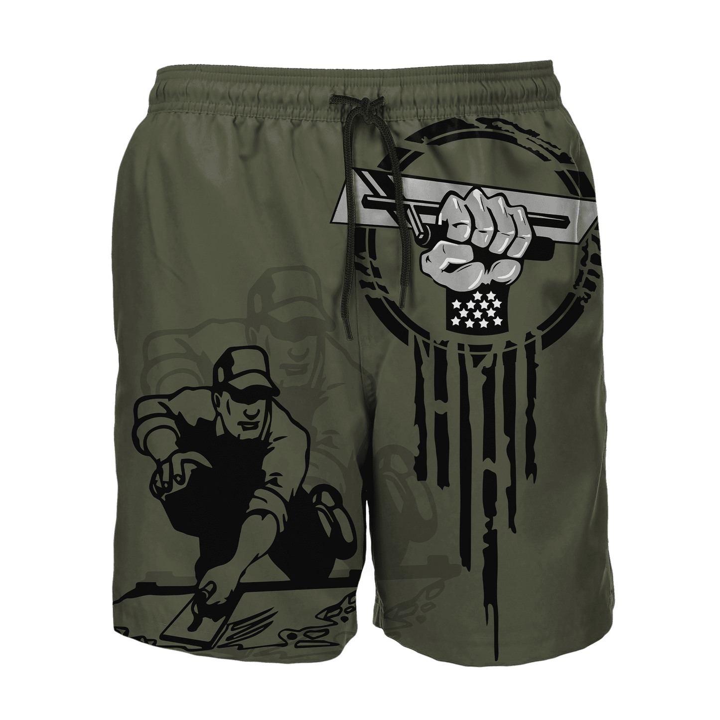 US Concrete Finisher Tool Pride Custom name 3D Printed Shirts