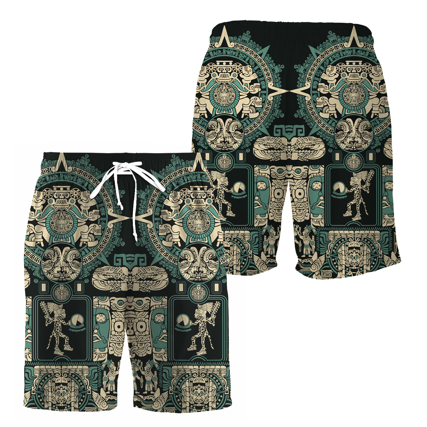 Aztec Mexican Blue 3D All Over Printed Unisex Hoodie no1
