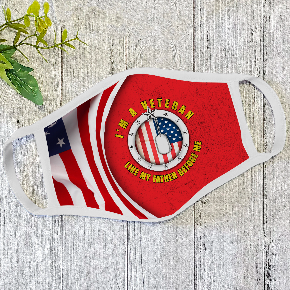 Veteran Face Mask White HC