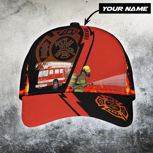Customize Name Firefighter Classic Cap