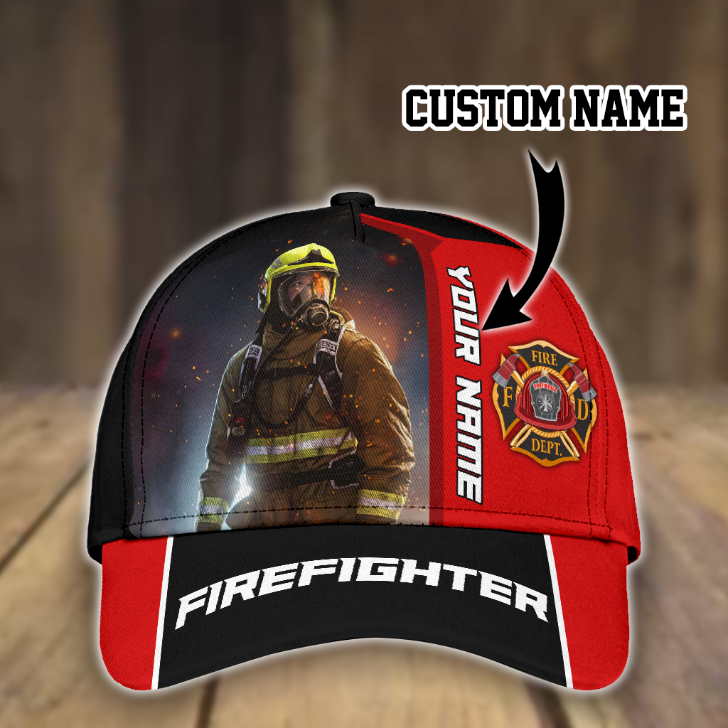 Customize Name Firefighter Classic Cap