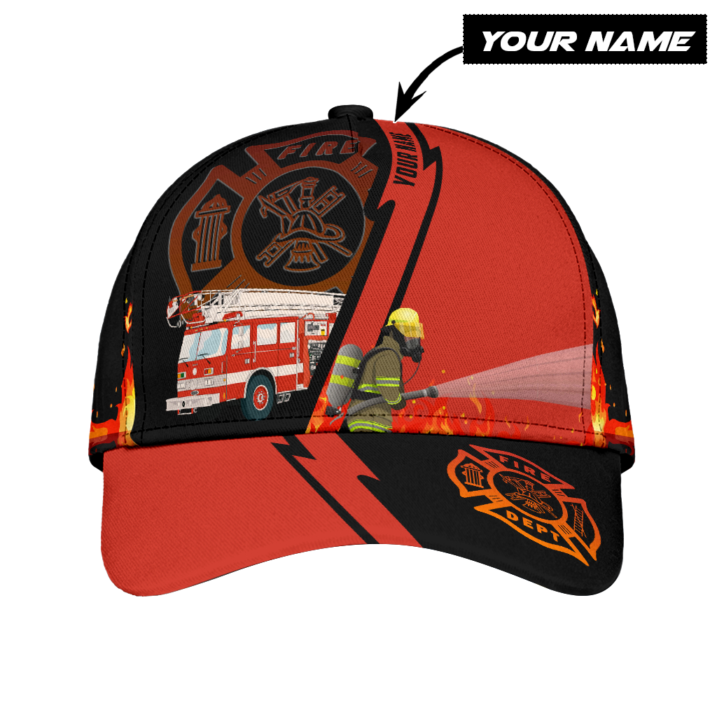 Customize Name Firefighter Classic Cap