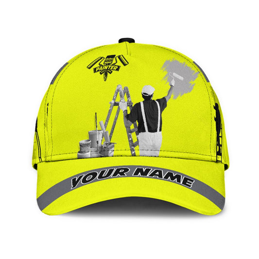 Tmarc Tee Personalized Name Painter Classic Cap Yellow Neon