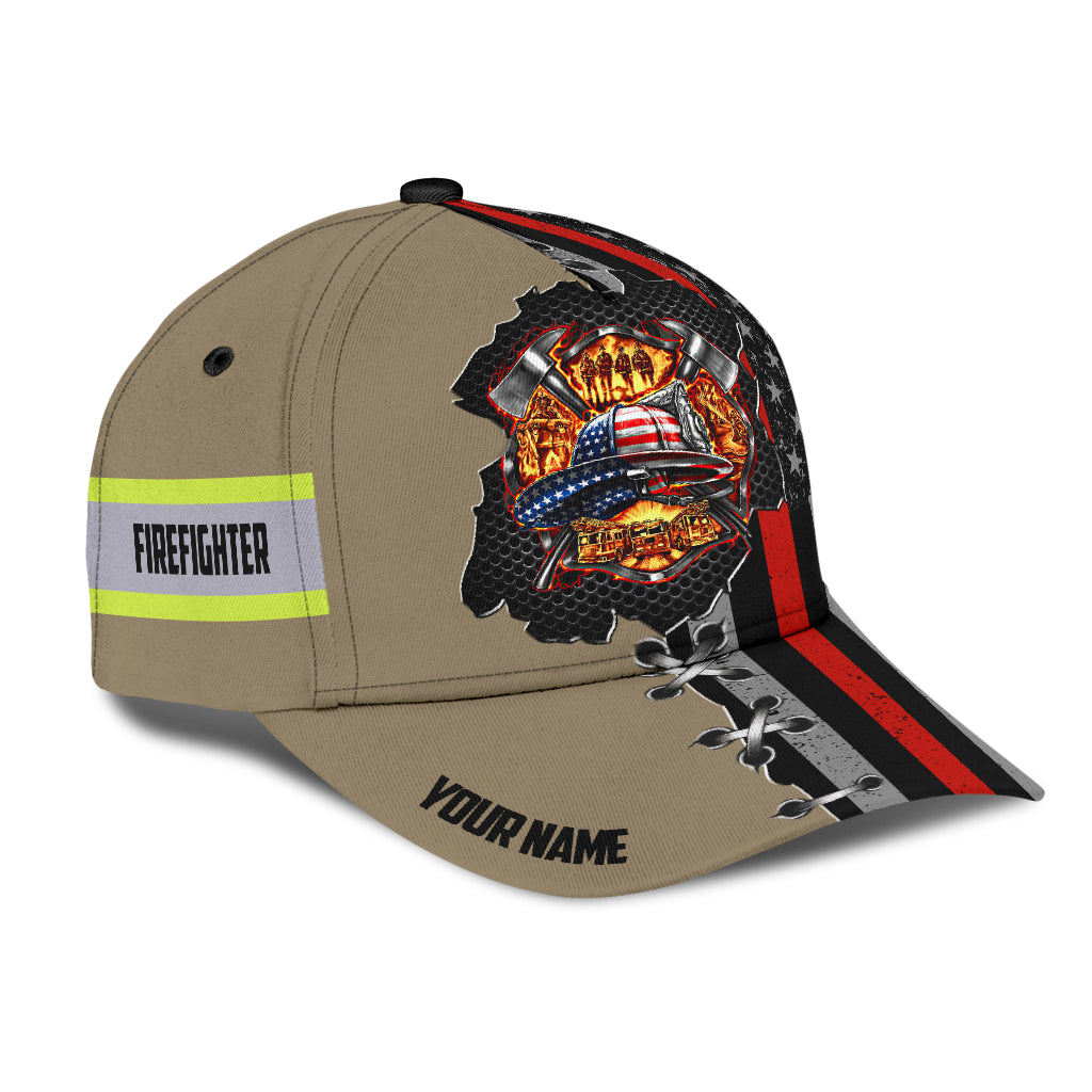 Customize Name Firefighter Classic Cap