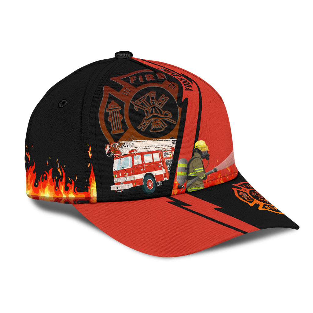 Customize Name Firefighter Classic Cap