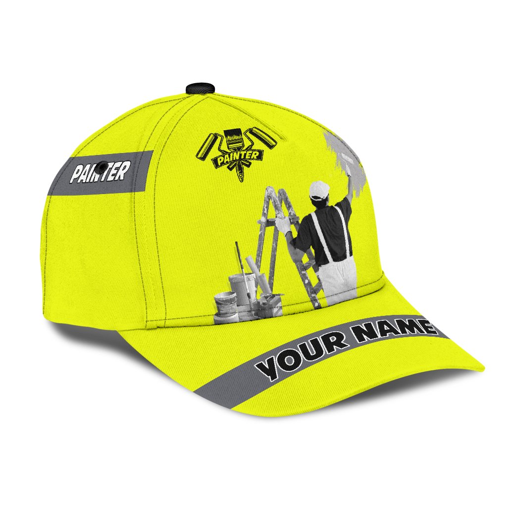 Tmarc Tee Personalized Name Painter Classic Cap Yellow Neon