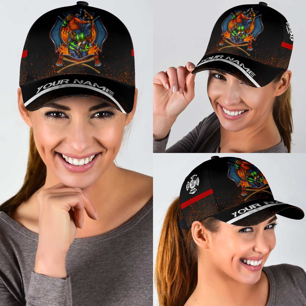 Customize Name Firefighter Classic Cap
