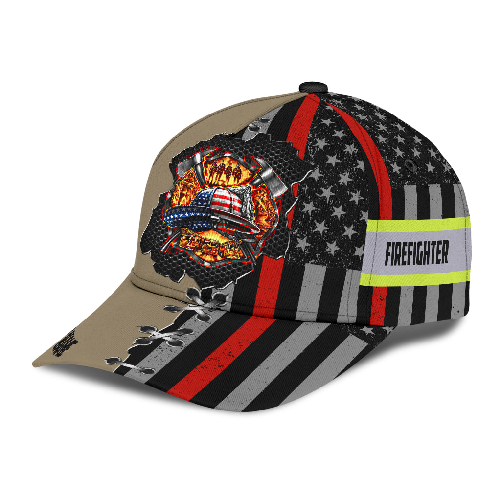 Customize Name Firefighter Classic Cap