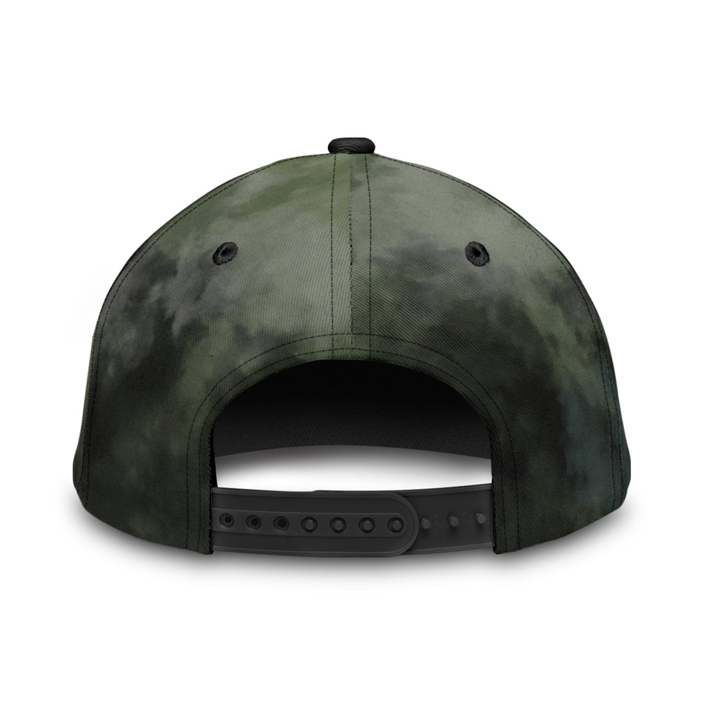 US Army Veteran American Flag Eagle Personalized Name Classic Cap