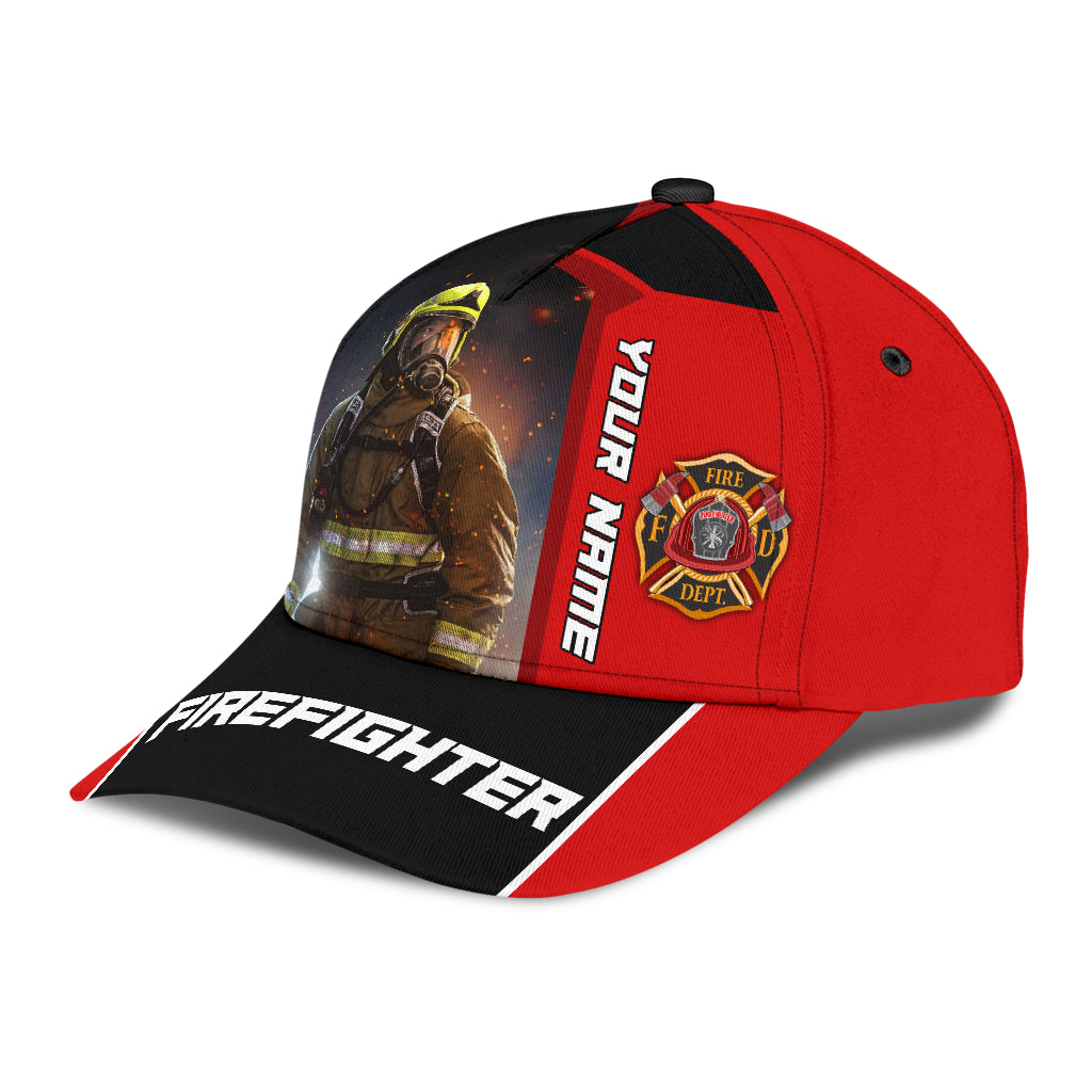 Customize Name Firefighter Classic Cap